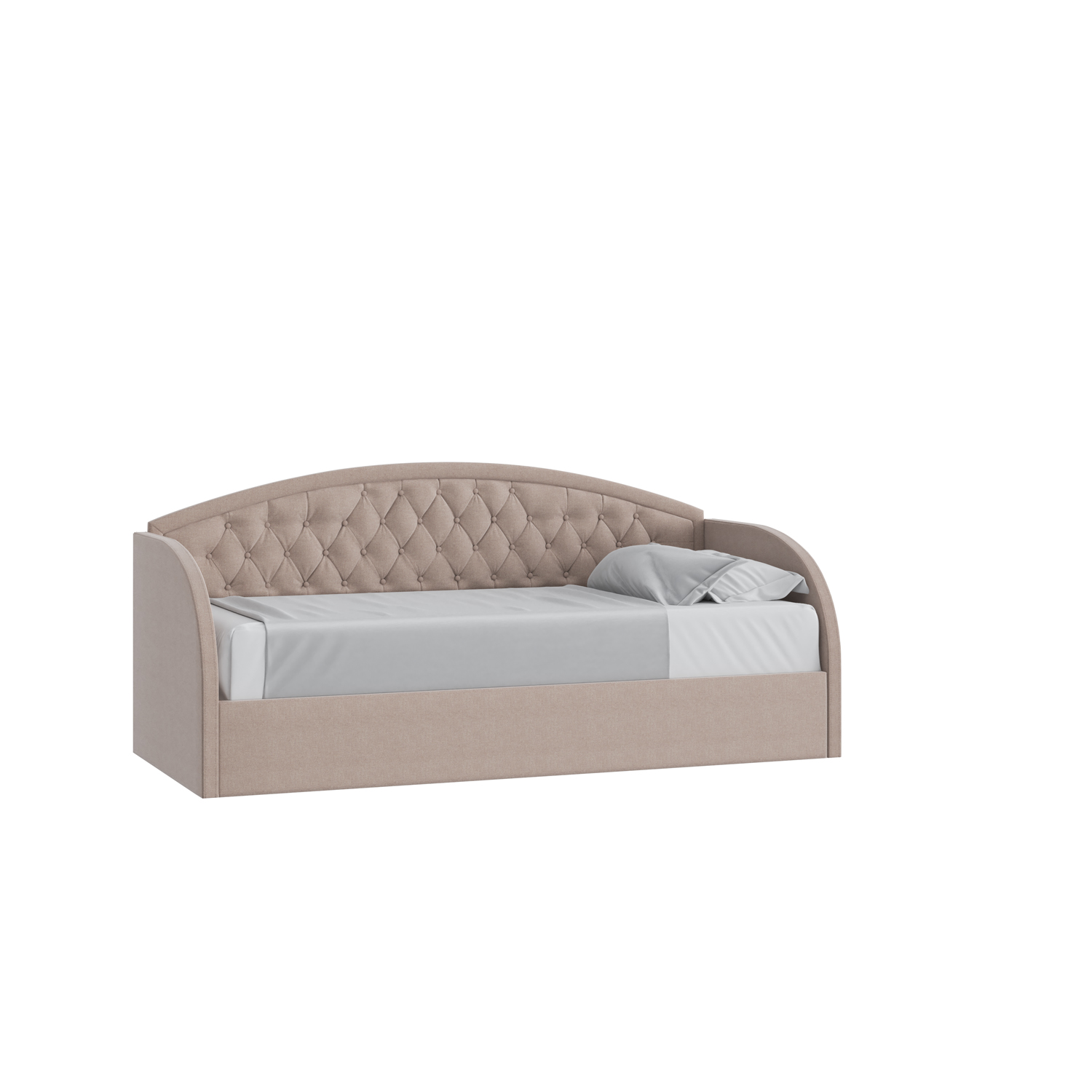 Кровать Сити 90х190 с подъемным механизмом Багама 01 бежевый