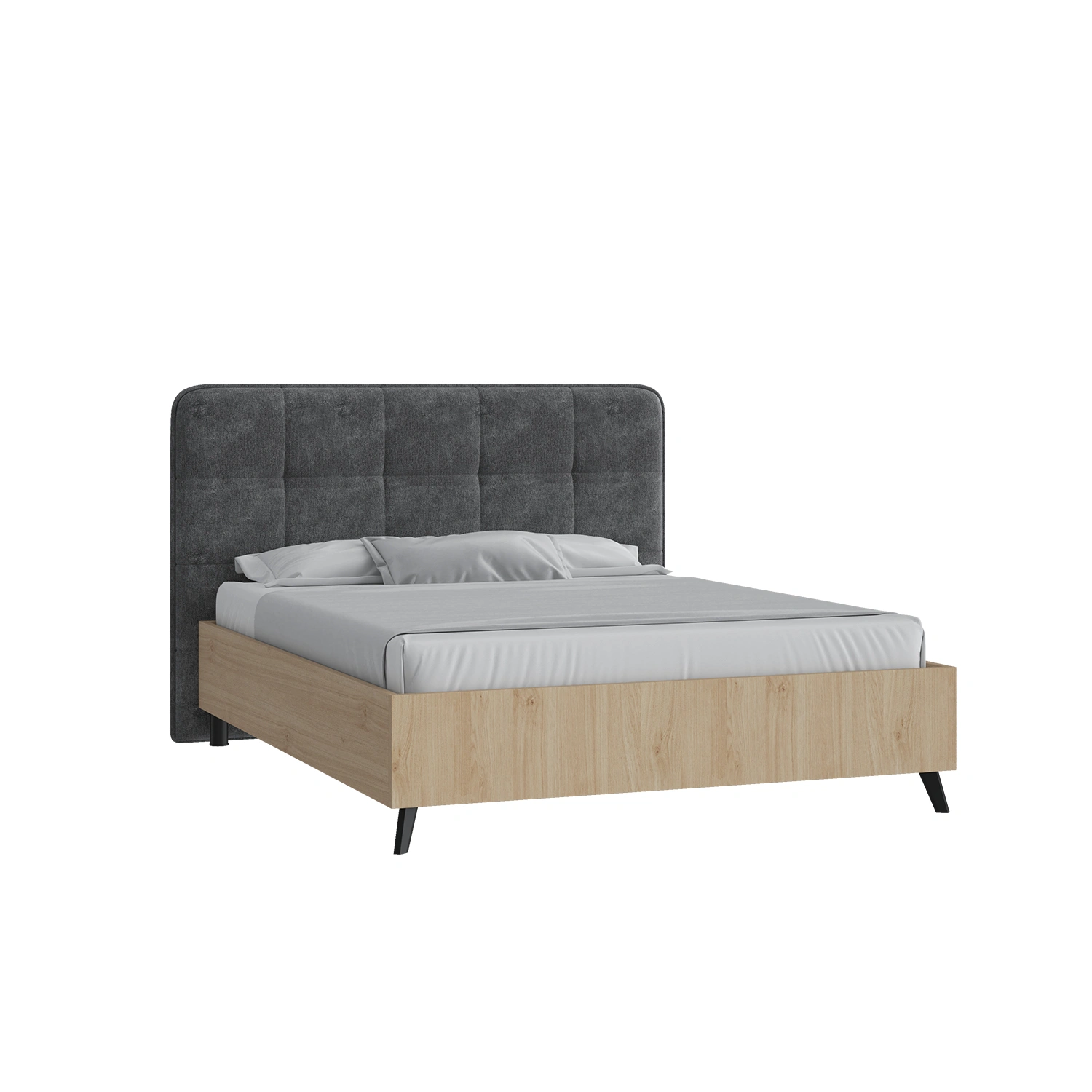 Кровать Остин 90х190 матовый оникс