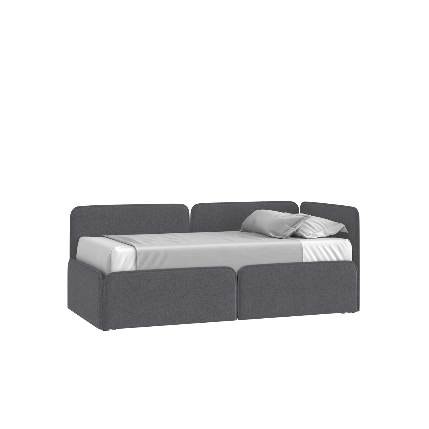 Кровать Тетрис 90х190 Багама 02 серый