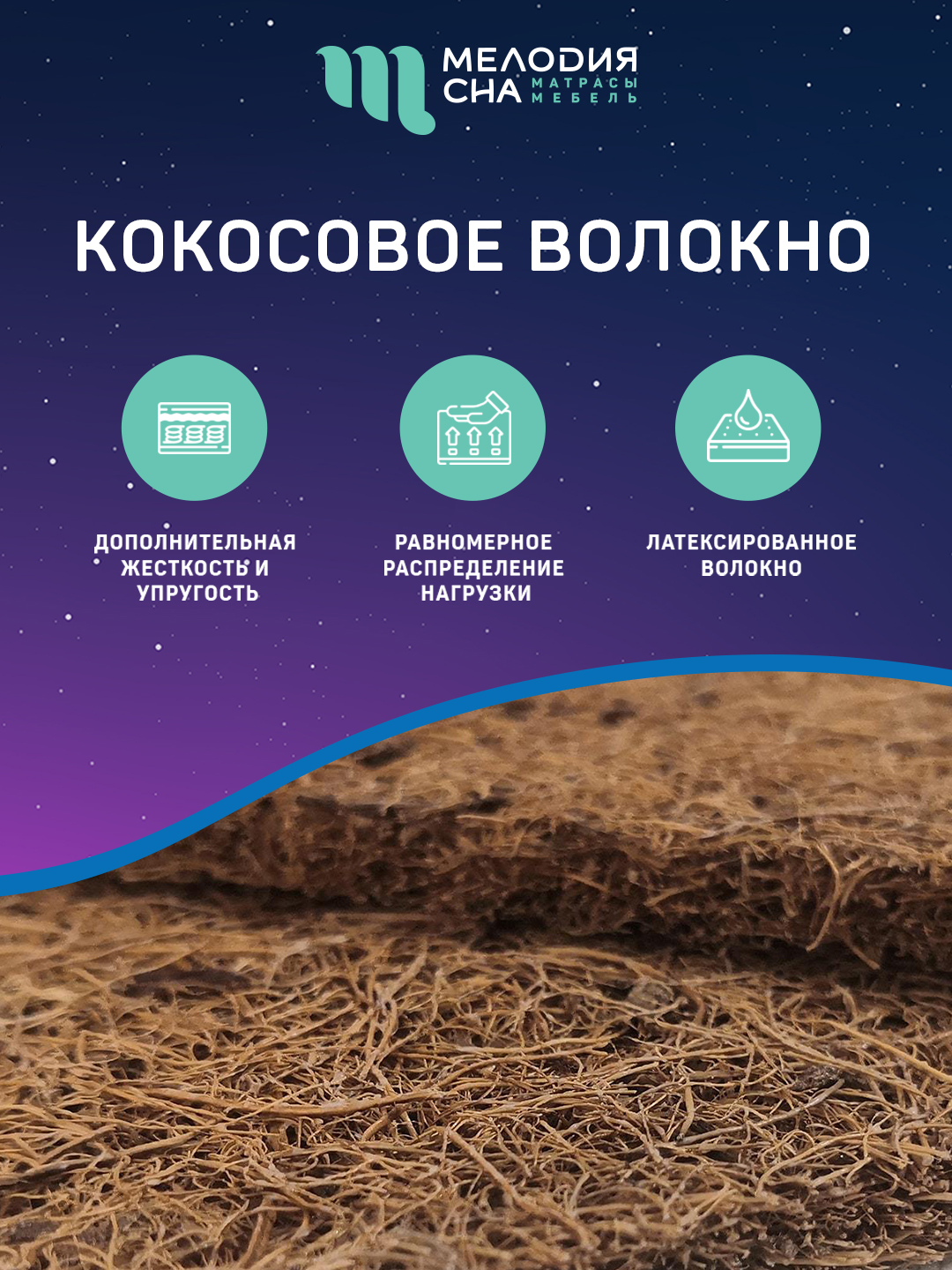 Топпер Промо Кокос Без пружин 160х200