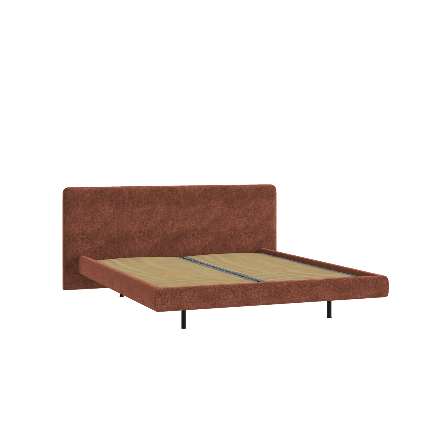 Кровать Полермо 160х200 оранжевый закат