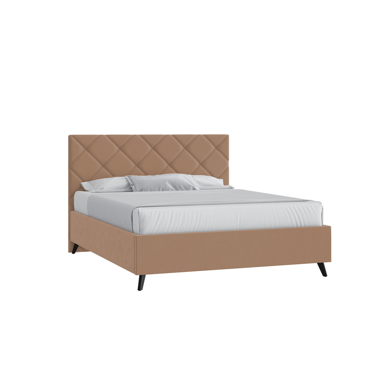 Кровать Марсель 180х200 Велюр Гелакси 605 бежевый с подъемным механизмом