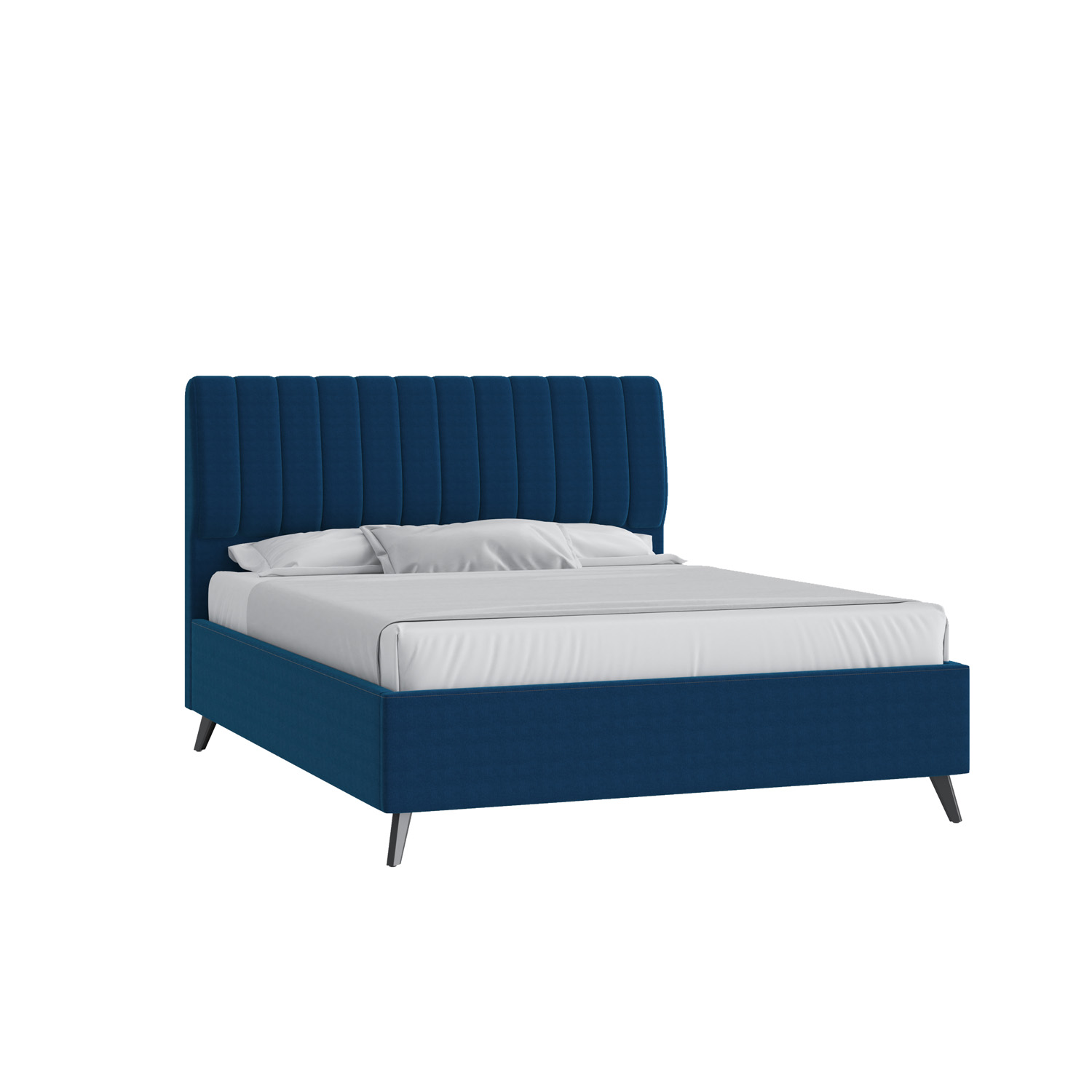 Кровать Танго 160х200 Багама 03 деним на высоких опорах