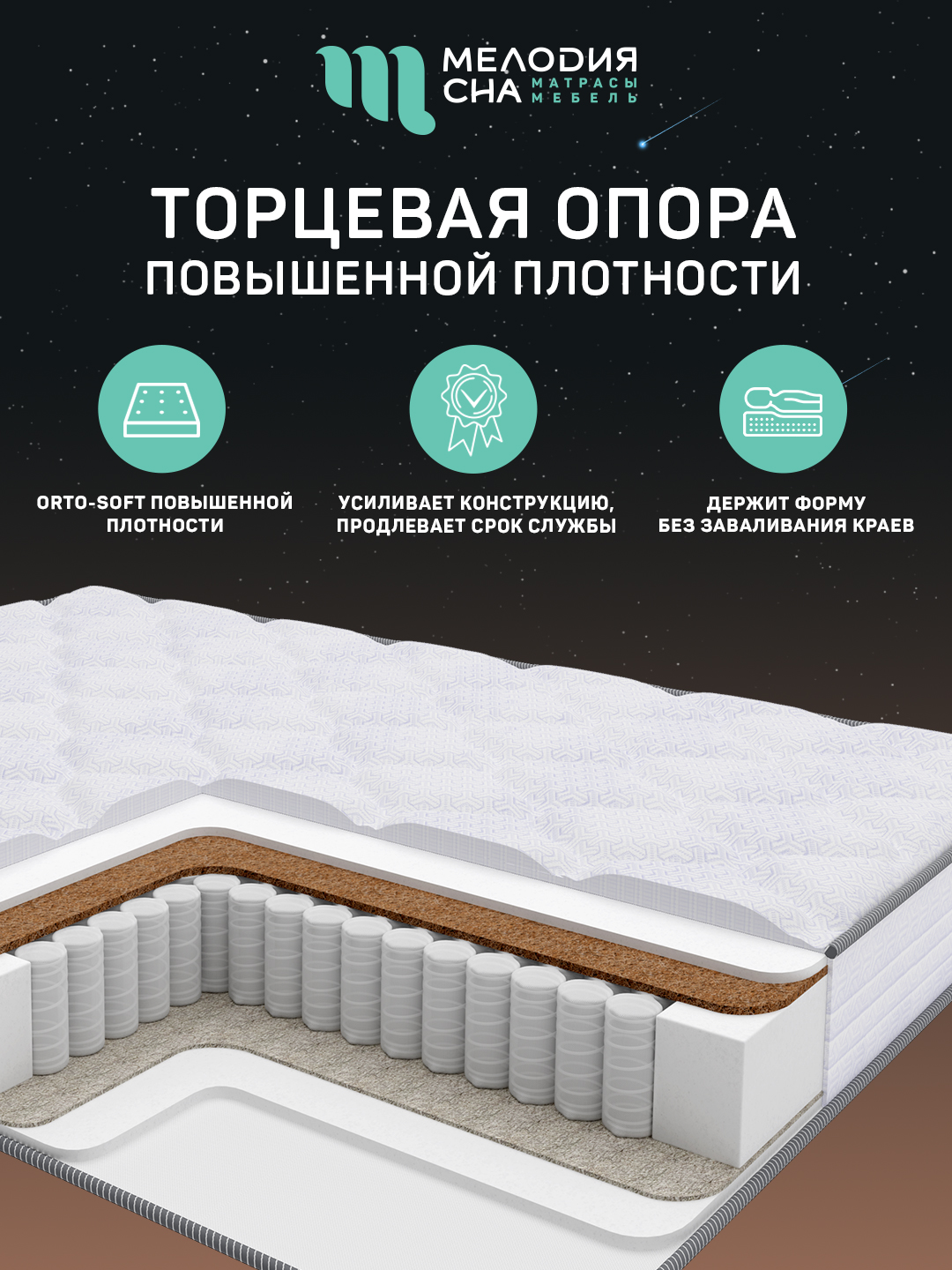 Матрас Классик Трио ПС500 160х200