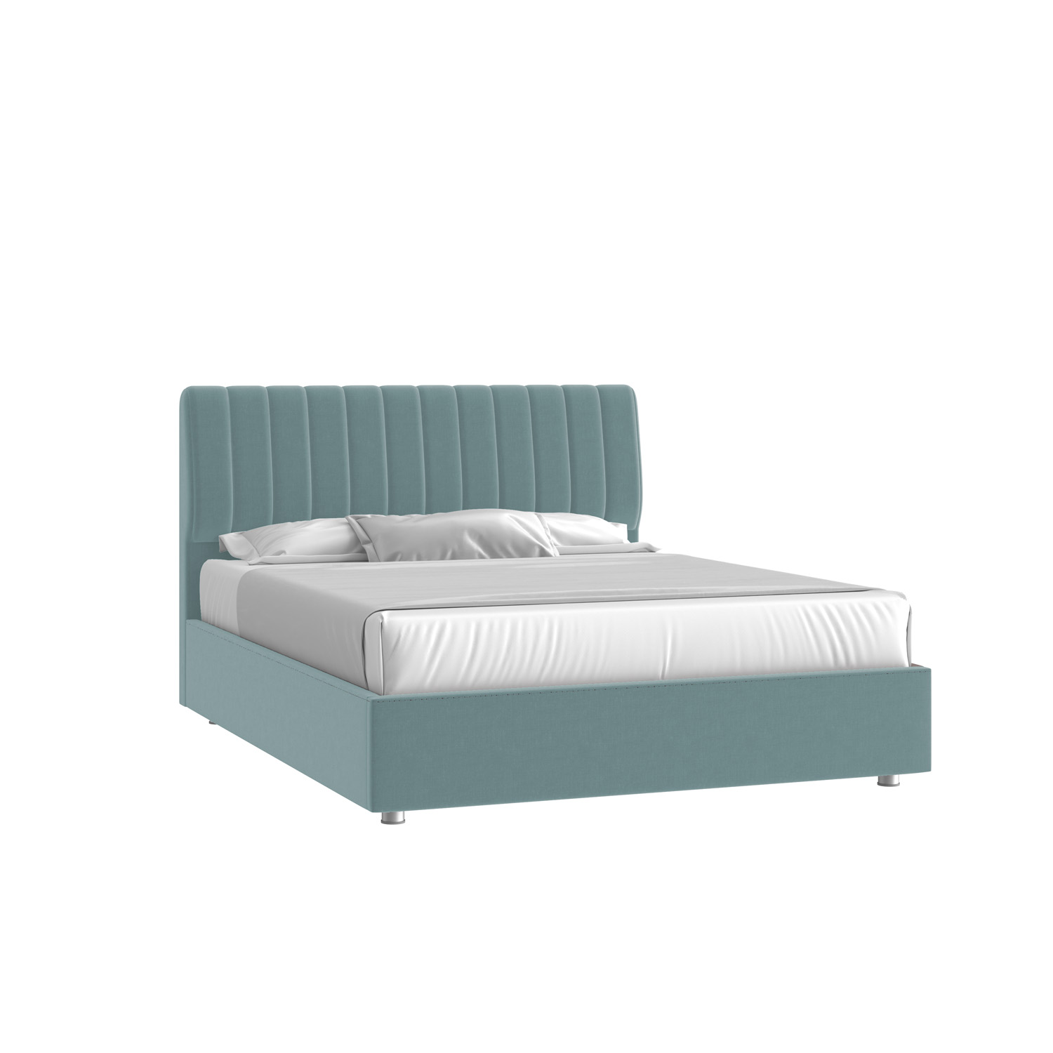 Кровать Танго 180х200 Микровелюр Каприз 87 мятный с подъемным механизмом с низкими опорами