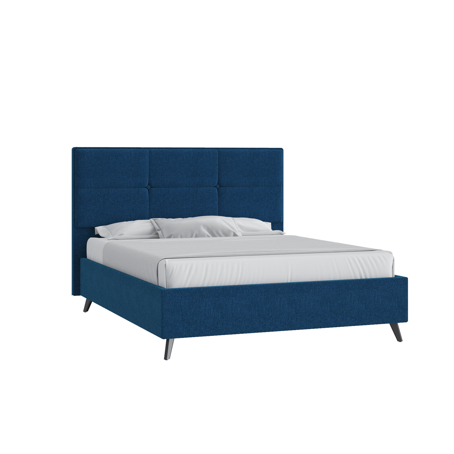 Кровать Мюнхен 160х200 Багама 03 деним высокие опоры