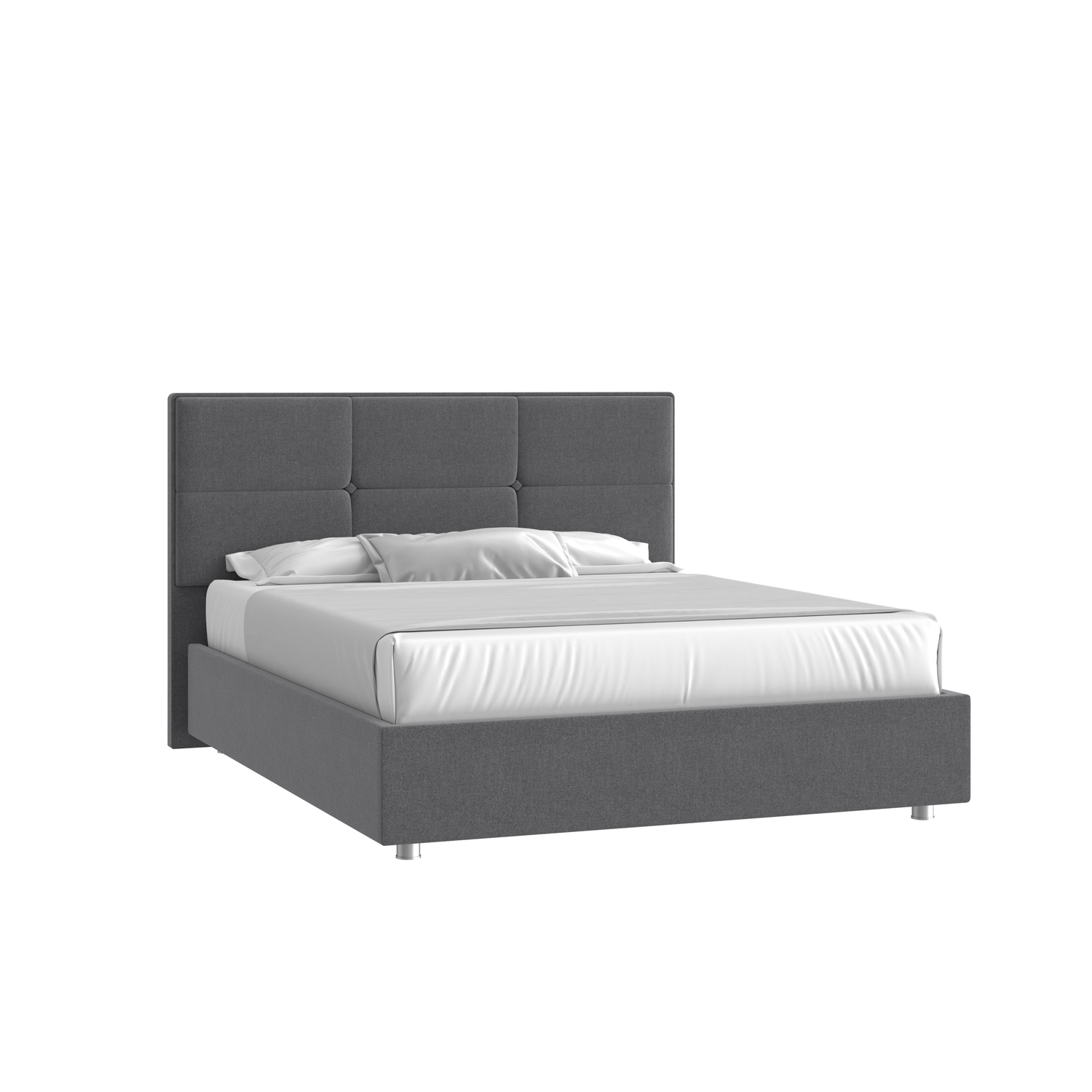 Кровать Мюнхен 120х200 Багама 02 серый на низких опорах