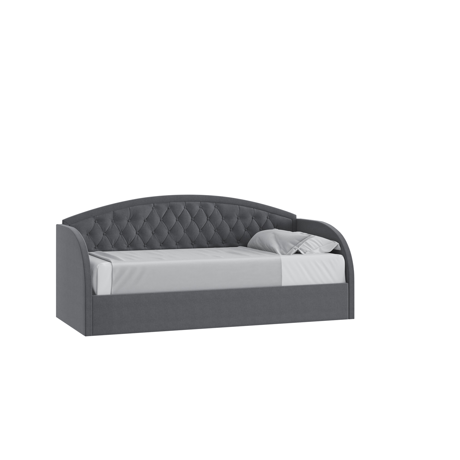 Кровать Сити 90х190 с подъемным механизмом Багама 02 серый