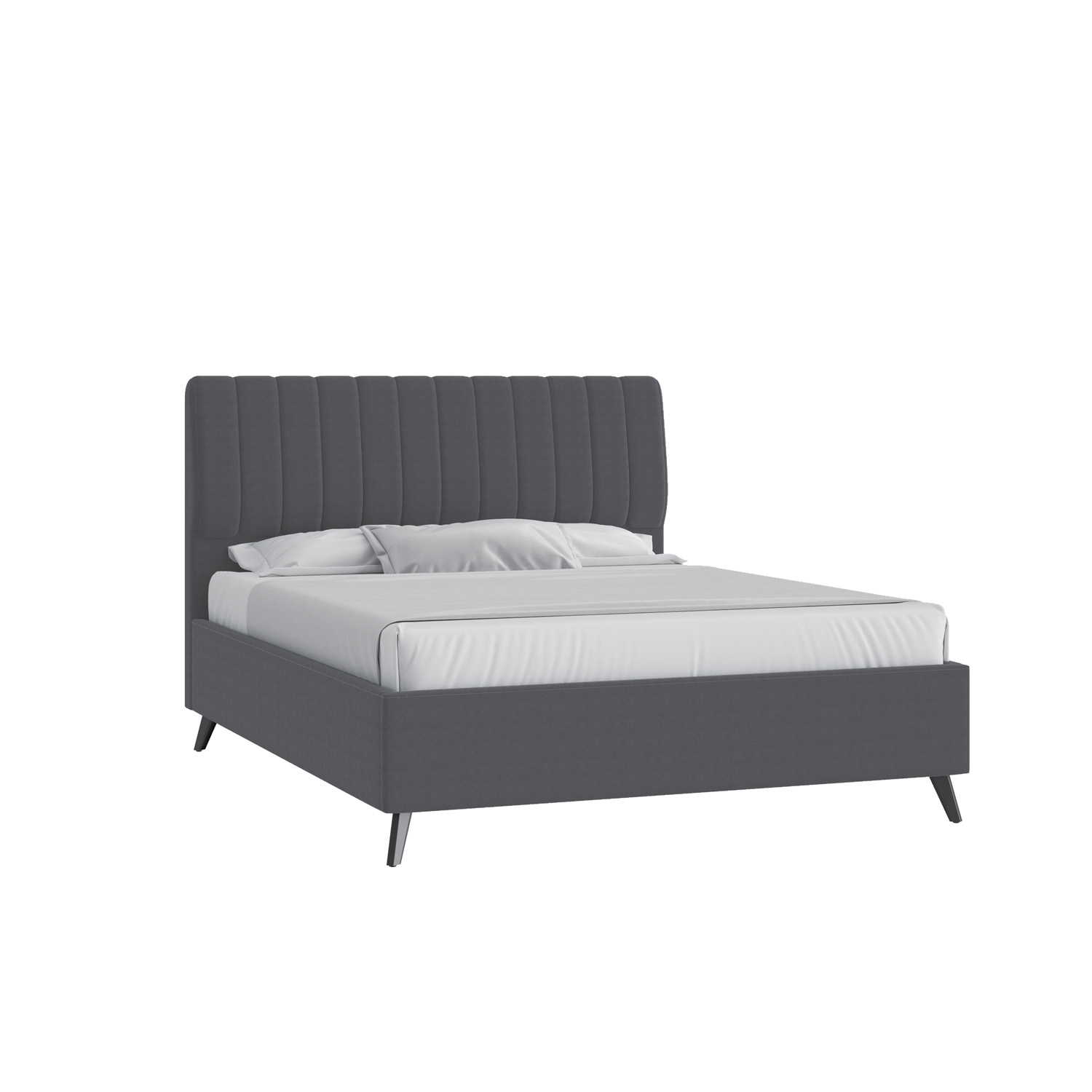 Кровать Танго 160х200 Багама 02 серый на высоких опорах