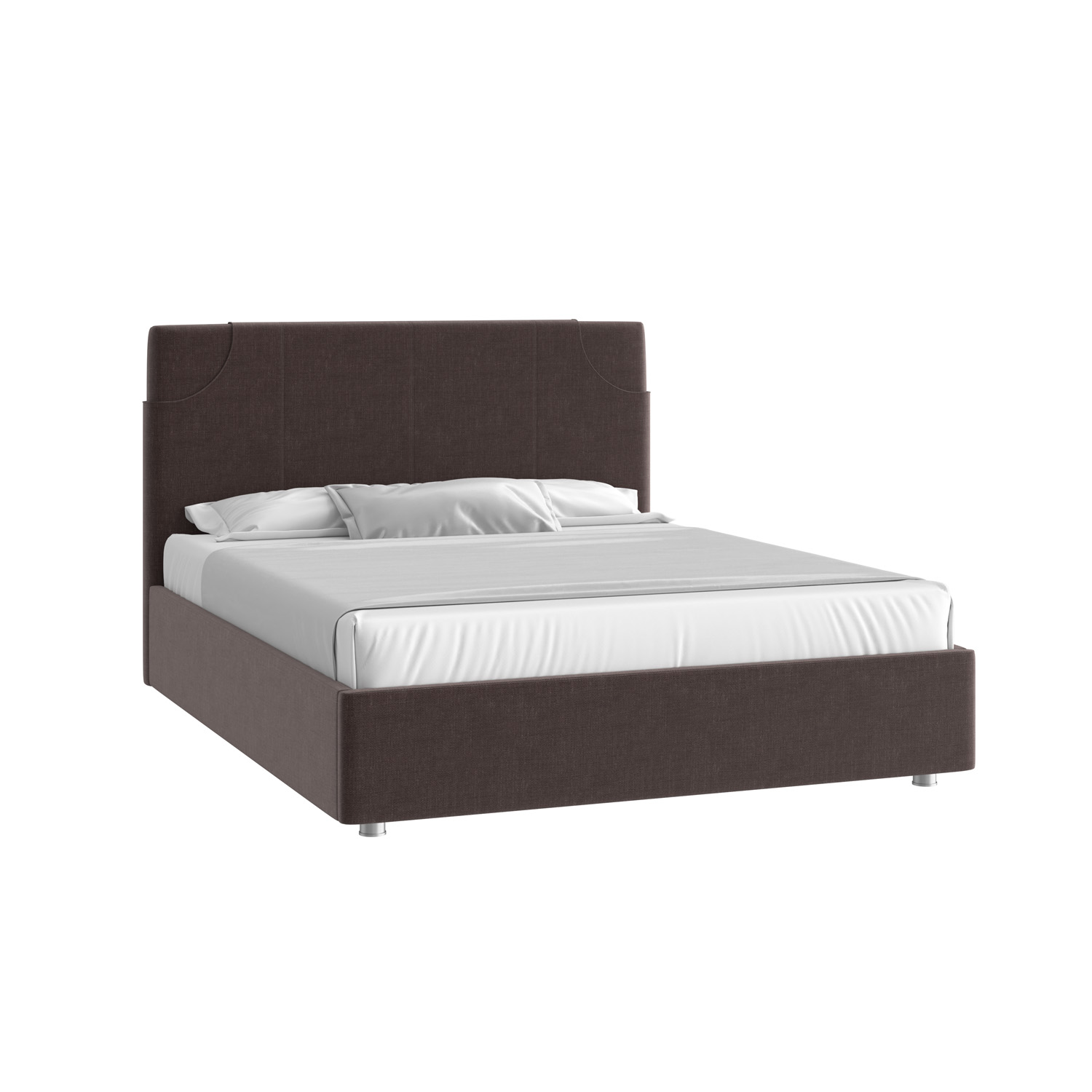 Кровать Денди 160х200 Микровелюр Каприз 20 какао с подъемным механизмом